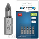 Końcówki wkrętakowe krzyżowe (bity) PZ1, 25mm,  5 sztuk