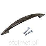 Uchwyt meblowy ARGUS, C-313, czarny połysk, 96mm