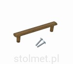Uchwyt meblowy RIGEL, C-1043, stare złoto, 96mm 