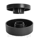 Stopka ślizg nóżka z regulacją wysokości H-18mm czarny