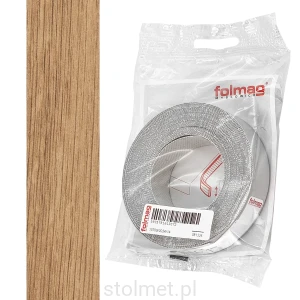 Obrzeże papierowe z klejem, na żelazko 21mm x 5m, Dąb Dziki 863