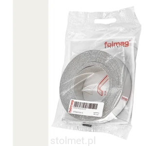 Obrzeże papierowe z klejem, na żelazko 21mm x 5m, Biały 320
