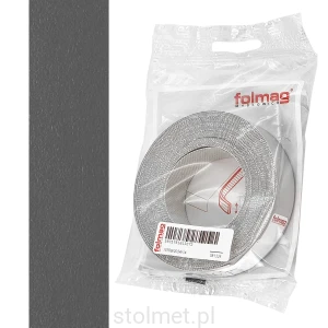 Obrzeże papierowe z klejem, na żelazko 21mm x 5m, Antracyt 831