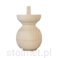 Noga meblowa drewniana toczona surowa TOE-17 Stolmet Akcesoria Meblowe 1-min.png