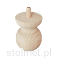 Noga meblowa drewniana toczona surowa TOE-17 Stolmet Akcesoria Meblowe-min.png