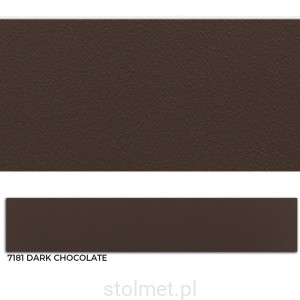 Obrzeże PVC, 7181 Dark chocolate, 22x0.8, 150 mb