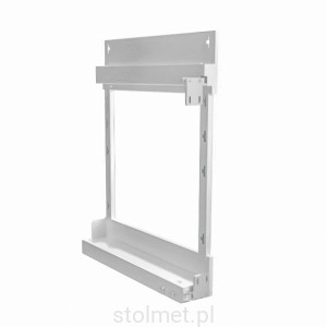 Stelaż Cargo mini kosza bocznego prawego W-2350, Biały mat, H-630mm