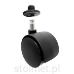 Kółko meblowe obrotowe fi40, trzpień fi8 + mufa