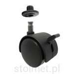 Kółko meblowe obrotowe fi40 z hamulcem, trzpień fi8 + mufa