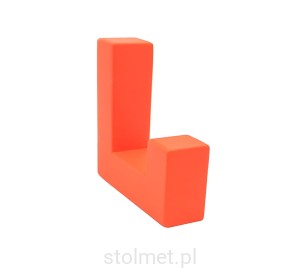 Wieszak dziecięcy WZ-2201, 1 ramienny, neonowy pomarańcz