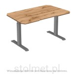 Nogi do biurka, stelaż biurka, elektryczna regulacja FUTURO COMPACT H-68-118 cm, Srebrny