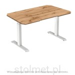 Nogi do biurka, stelaż biurka, elektryczna regulacja FUTURO II H-62-127 cm, Biały