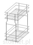 Kosz Cargo do szafki 20cm, 2 półki, VARIANT MULTI, Chrom połysk