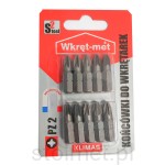 Końcówki  do wkrętarek (bity) PZ2 10 sztuk 