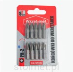 Końcówki do wkrętarek (bity) PH2 10 sztuk 
