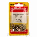 Wkręty hartowane konfirmaty do drewna, fi 3.5x16 mm, blister 50 szt. WKRĘT-MET