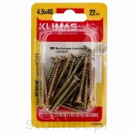 Wkręty hartowane konfirmaty do drewna, fi 4.5x40 mm, blister 22 szt. WKRĘT-MET