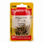 Wkręty hartowane konfirmaty do drewna, fi 3.5x20 mm, blister 45 szt. WKRĘT-MET