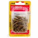 Wkręty hartowane konfirmaty do drewna, fi 4.5x35 mm, blister 26 szt. WKRĘT-MET