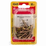 Wkręty hartowane konfirmaty do drewna, fi 4.5x25 mm, blister 32 szt. WKRĘT-MET