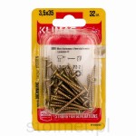 Wkręty hartowane konfirmaty do drewna, fi 3,5x35 mm, blister 32 szt. WKRĘT-MET