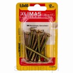 Wkręty hartowane konfirmaty do drewna, fi 5.0x50 mm, blister 12 szt. WKRĘT-MET