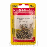 Wkręty hartowane konfirmaty do drewna, fi 3.5x25 mm, blister 45 szt. WKRĘT-MET