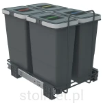 Kosz na śmieci do szafki 40 cm Ecofil, 4 x 8L