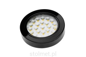 Oprawa meblowa GTV VASCO, ciepły biały, 1,7W, czarny