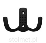 Wieszak meblowy ARGUS Z-341, 2 ramienny, czarny mat