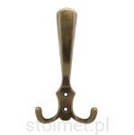 Wieszak meblowy Celebes Z-375, 3 ramienny, stare złoto