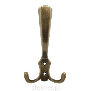 Wieszak meblowy Celebes Z-375, 3 ramienny, stare złoto