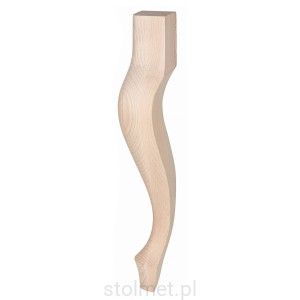 Noga stołowa drewniana Buk 730 mm styl LUDWIK 1