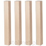 Noga meblowa do stołu kwadrat 60x60x720 drewno drewniana buk, 4 sztuki