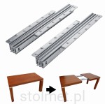 Prowadnica do stołu 53/105, do przeciętej oskrzyni, 2 wkładki 50 cm