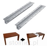 Prowadnica do stołu 65/105, do przeciętej oskrzyni, 2 wkładki 50 cm