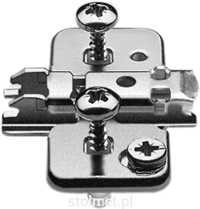 Prowadnik krzyżakowy do zawiasu Clip BLUM EXPANDO 174H7100E H-0 mm Regulacja mimośrodowa