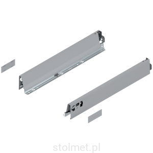 Bok szuflady pod piekarnik  L-500 TANDEMBOX BLUM P+L 378N5002SA, szary