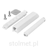 Odbojnik PUSH LATCH GTV SALTO NOVA, długi, nakładany, z magnesem, biały