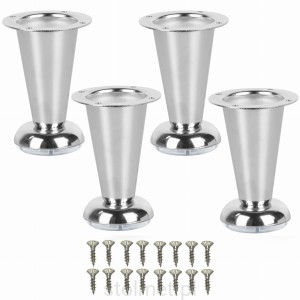 Nóżka meblowa BD-780, stalowa, chrom połysk, 107 mm, 4 SZTUKI