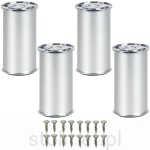 Nóżka meblowa aluminiowa BD-867, aluminium mat, 100 mm 4 sztuki