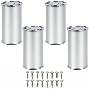 Nóżka meblowa aluminiowa BD-867, aluminium mat, 100 mm 4 sztuki