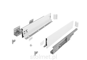 Szuflada HAFELE MATRIX Slim, 550 mm, Niska H-84, Biały, 35kg
