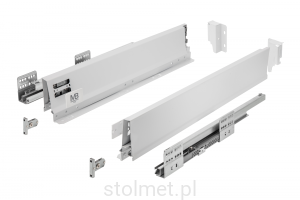 Szuflada GTV MODERN BOX PRO, H=84 mm, L=550 mm, cichy domyk, pełny wysuw, biały