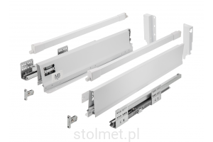 Szuflada GTV MODERN BOX PRO, H=135 mm, L=350 mm, cichy domyk, pełny wysuw, biały