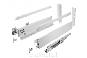 Szuflada GTV MODERN BOX PRO, H=199 mm, L=350 mm, cichy domyk, pełny wysuw, biały