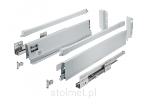 Szuflada GTV MODERN BOX PRO, H=135 mm, L=500 mm, cichy domyk, pełny wysuw, szary