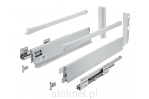 Szuflada GTV MODERN BOX PRO, H=199 mm, L=500 mm, cichy domyk, pełny wysuw, szary