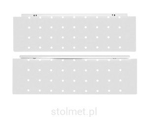 Boki perforowane do szuflady 55 cm C - wysokiej, biały