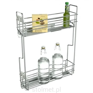 Kosz cargo HAFELE MATRIX S35 do szafki 20 cm chrom - mocowanie boczne lewe 549.14.239